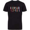 Футболка Human, черная с логотипом