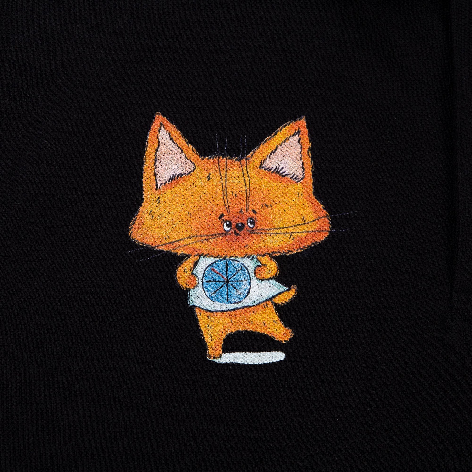 Рубашка поло мужская Inspire, черная с логотипом