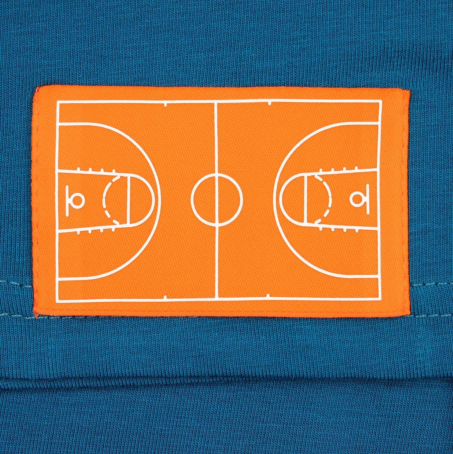 Лейбл тканевый Epsilon, XL, оранжевый неон с логотипом