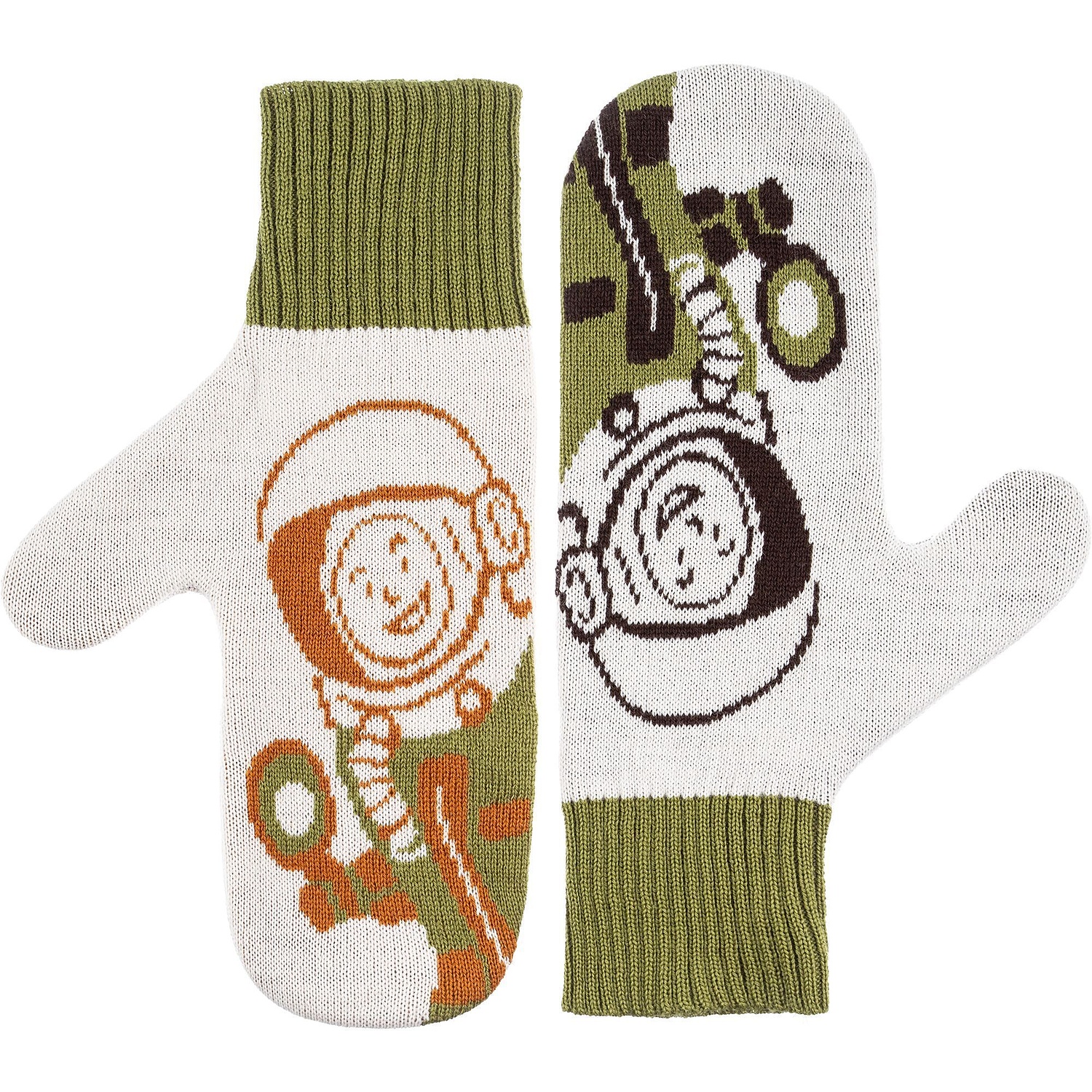 Варежки на заказ Mani, полушерсть с логотипом