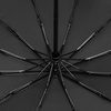 Зонт складной Fiber Magic Major, черный с логотипом