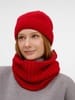 Шапка ComFleece, красная с логотипом