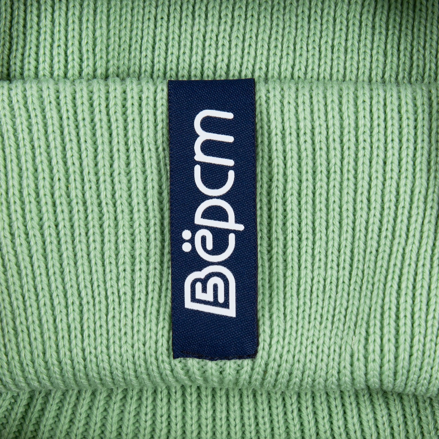 Лейбл тканевый Epsilon, S, темно-синий с логотипом