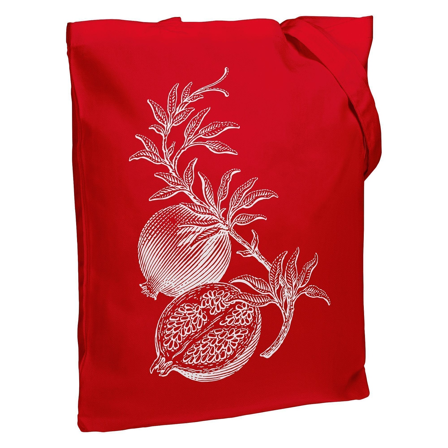 Холщовая сумка Avoska, красная с логотипом