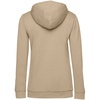 Толстовка с капюшоном женская Hoodie, бежевая с логотипом