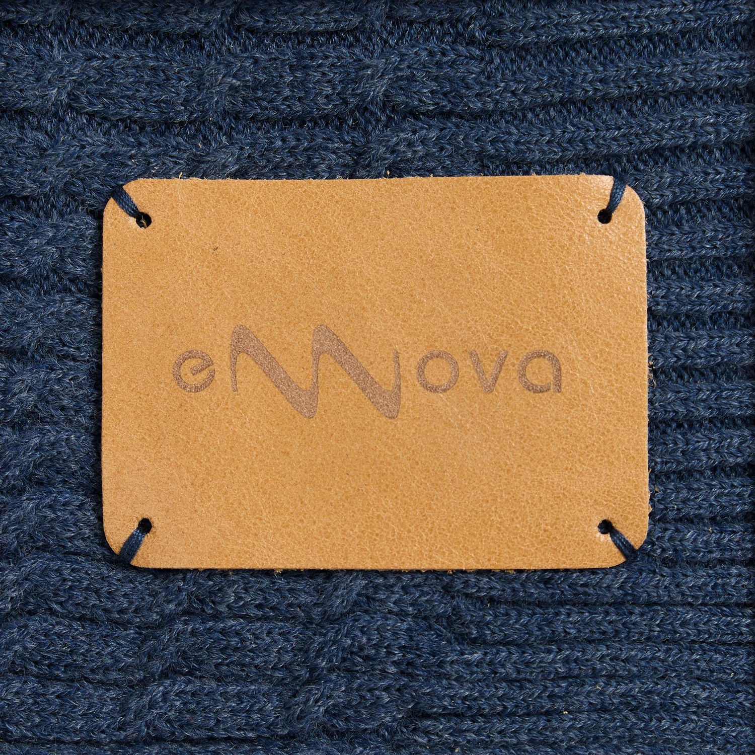 Плед Slumberland, синий (джинс) с логотипом