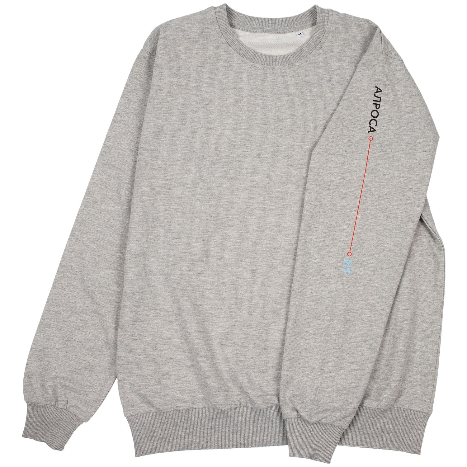 Толстовка Unit Toima, серый меланж с логотипом