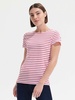 Футболка Miles Women белая с красным с логотипом