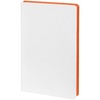 Ежедневник Duplex, недатированный, белый с оранжевым с логотипом