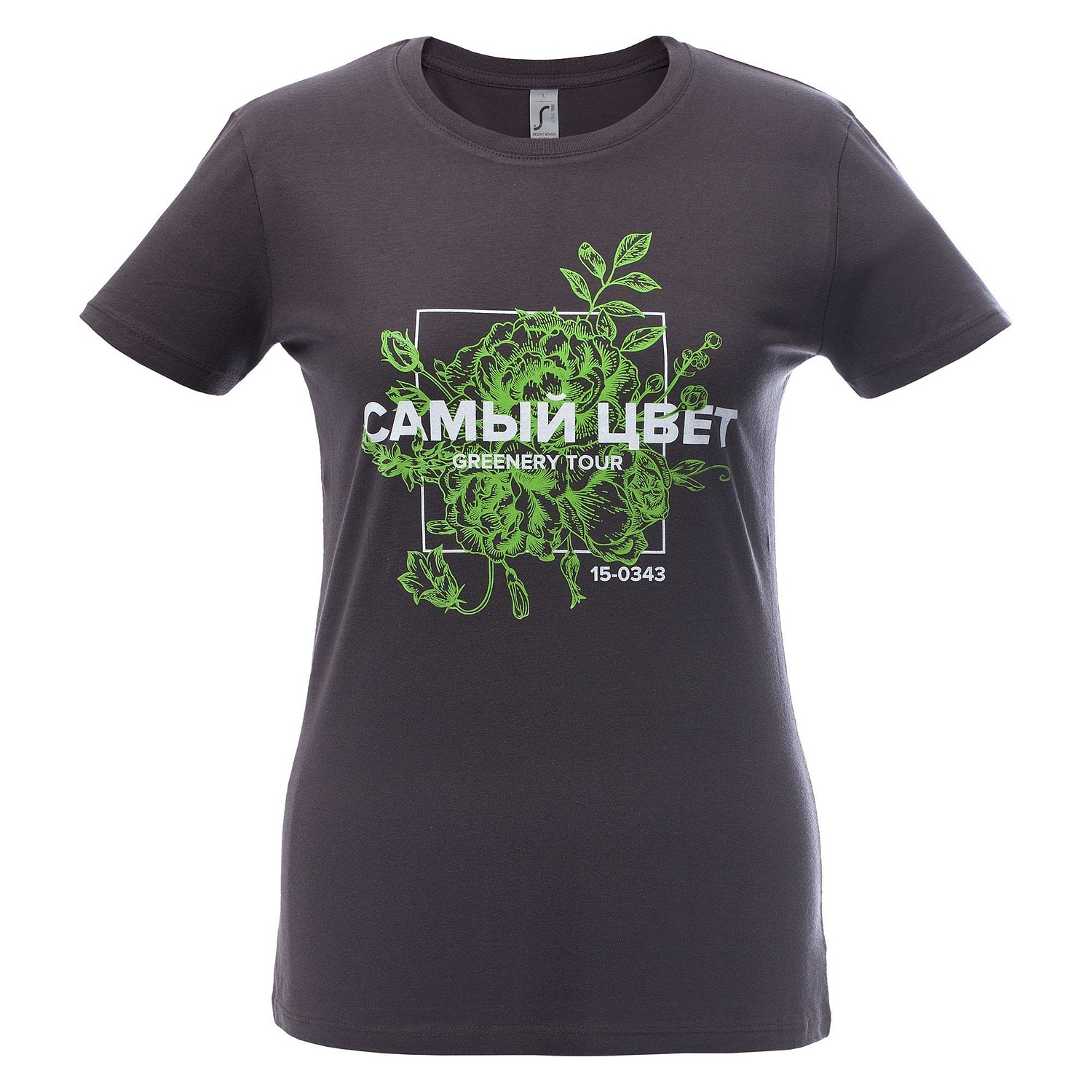 Футболка женская Regent Women, темно-серая с логотипом