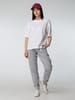 Футболка оверсайз женская Boxy Women, бежевая (льняная) с логотипом