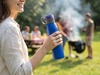 Бутылка для воды Billy Gym, матовая синяя с логотипом