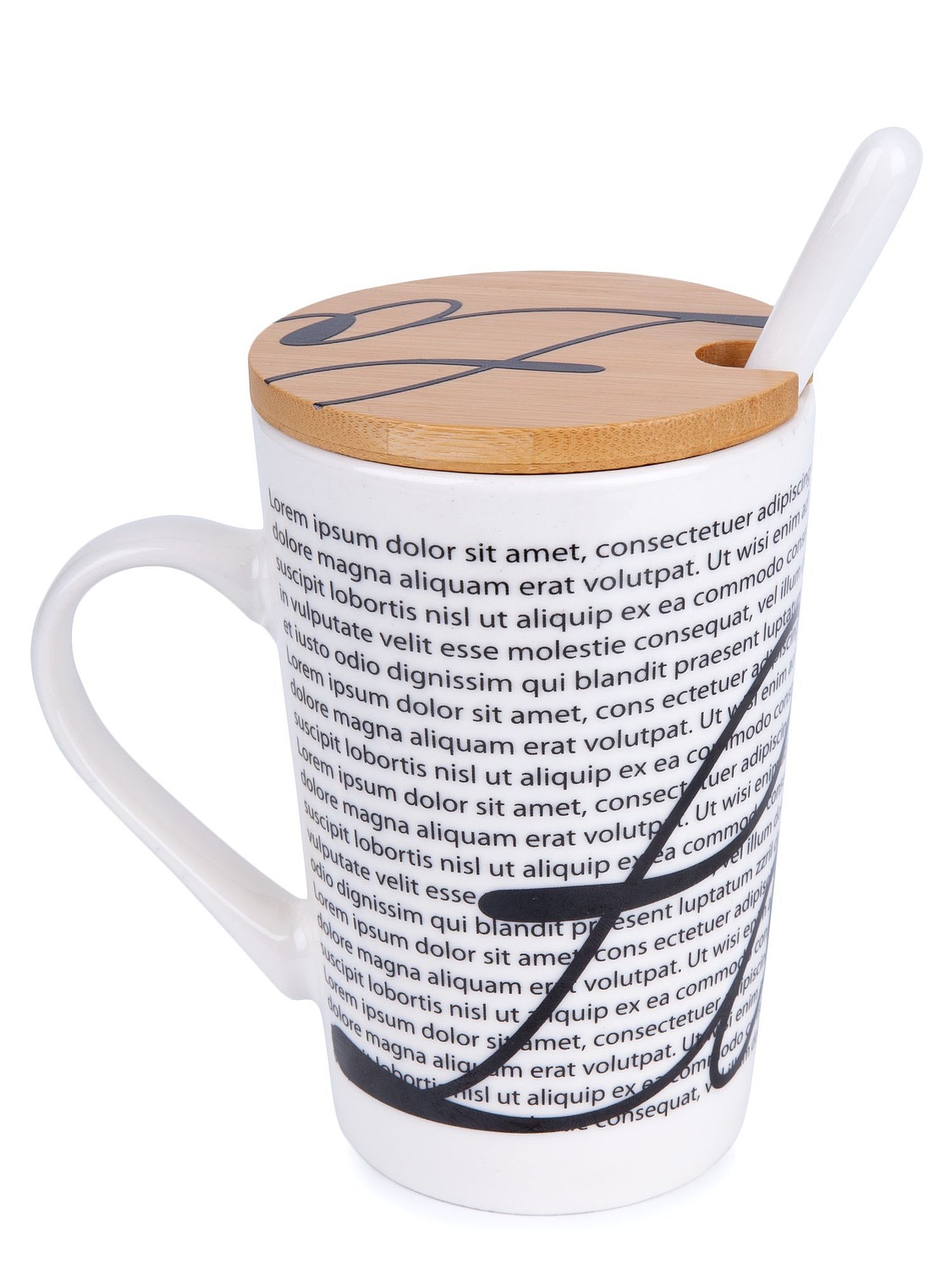 Кружка Parley с ложкой и бамбуковой крышкой