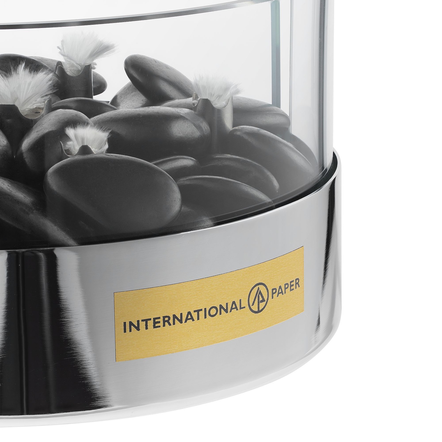 Настольный камин Magnifique с базальтовыми камнями, ver.2 с логотипом