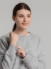 Свитшот унисекс King, серый меланж с логотипом