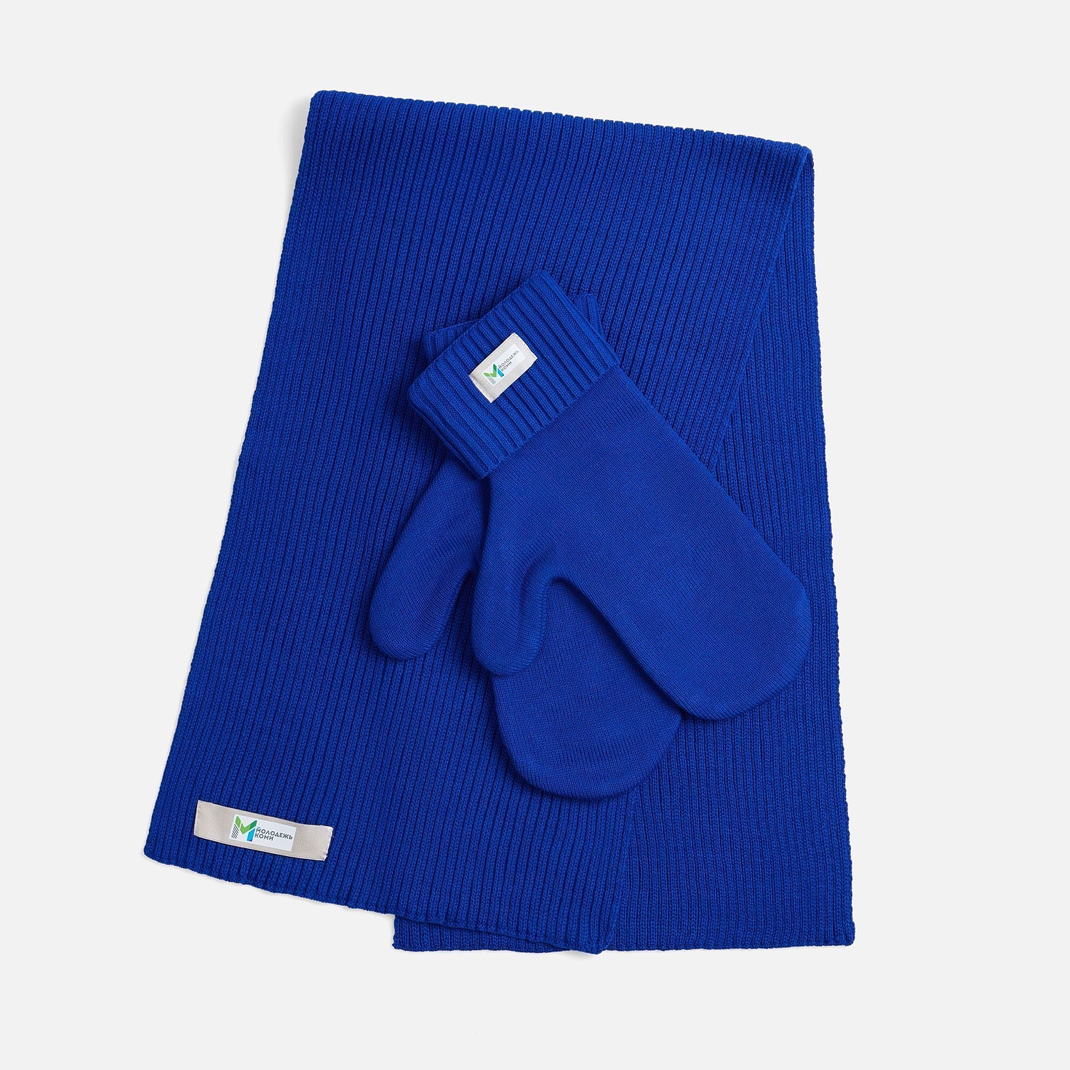 Шарф Yong, синий с логотипом