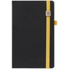 Ежедневник Ton Metal, недатированный, черный с желтым с логотипом