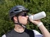 Бутылка для велосипеда Bikescape, белая с синим с логотипом