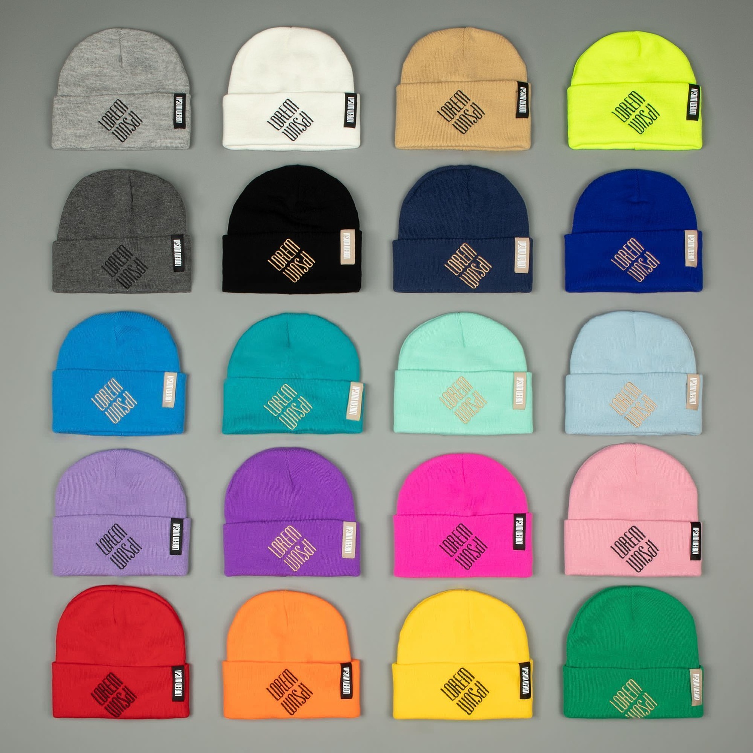 Шапка Urban Flow, пыльно-розовая с логотипом