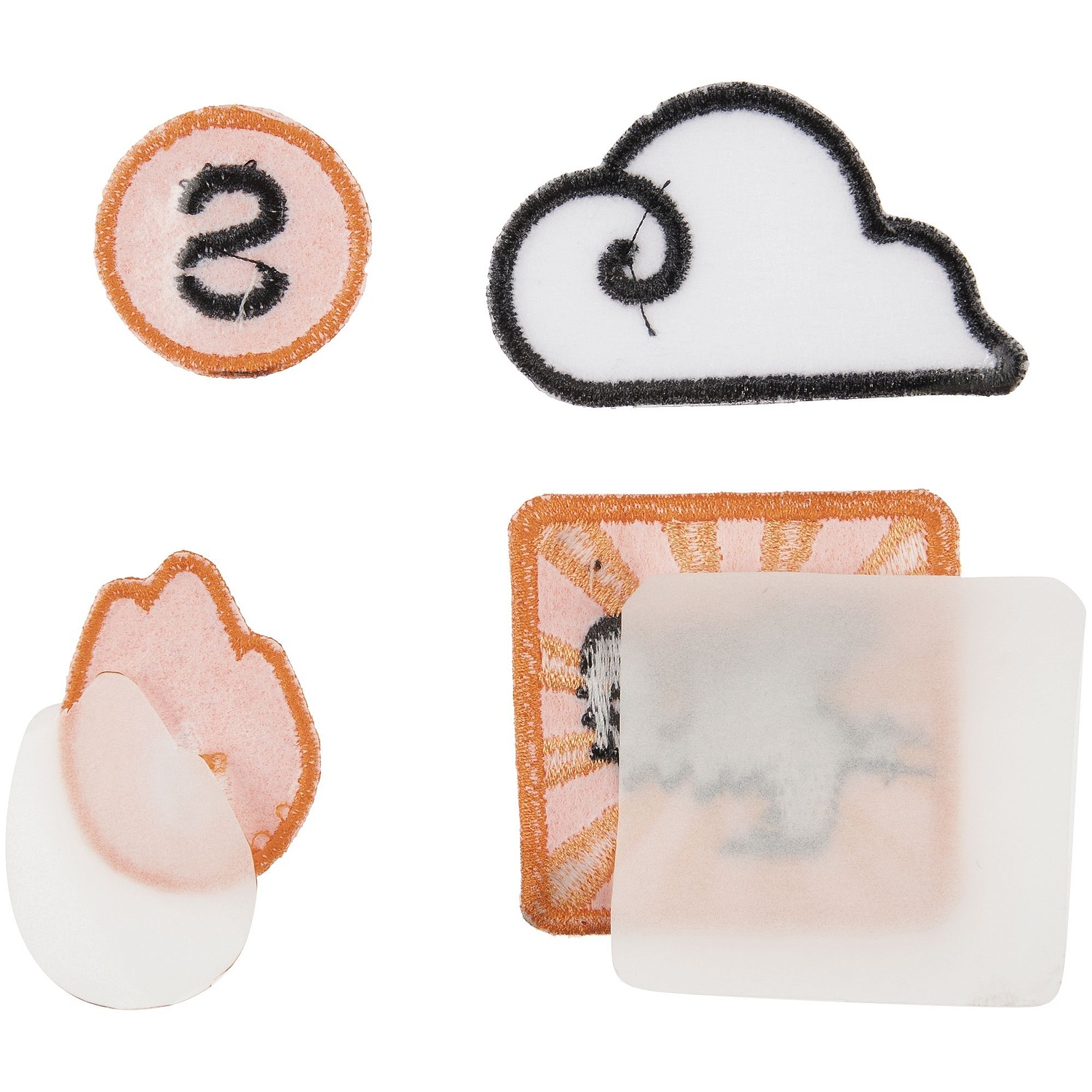 Шеврон из габардина Gabo S, оранжевый с логотипом