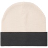 Шапка Real Talk Duo, бежевая с графитовым с логотипом