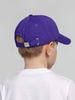 Бейсболка детская Capture Kids, фиолетовая с логотипом
