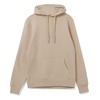Толстовка с капюшоном унисекс Hoodie, бежевая с логотипом