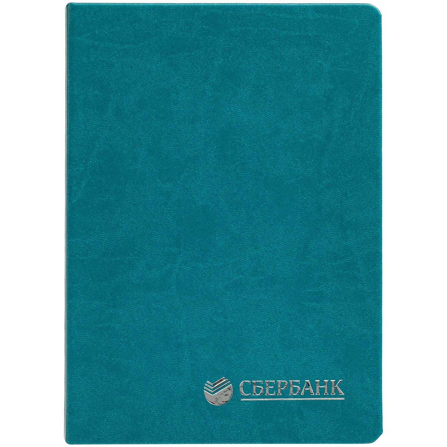 Ежедневник New Latte, недатированный, бирюзовый с логотипом