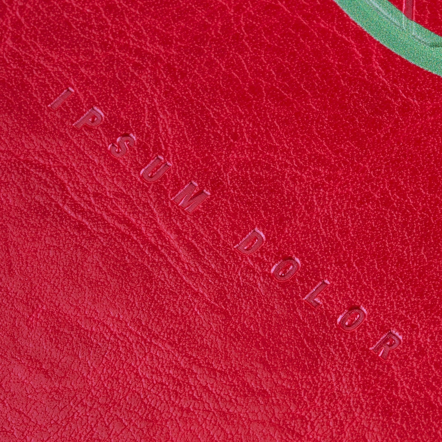 Ежедневник Nebraska Flex, недатированный, красный с золотистым с логотипом