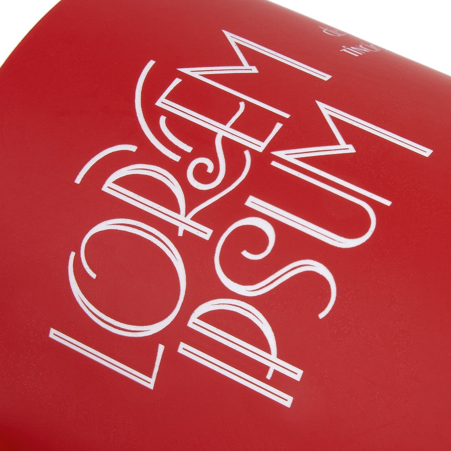 Кружка StopSpot с покрытием софт-тач, красная с логотипом