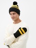 Варежки Winwear, черные с логотипом