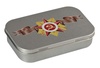 Коробка Pragmax S, прямоугольная, серебристая с логотипом