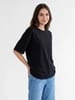 Футболка Oversize Premium 210, черная с логотипом