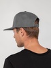 Бейсболка Snapback с прямым козырьком, серая с логотипом