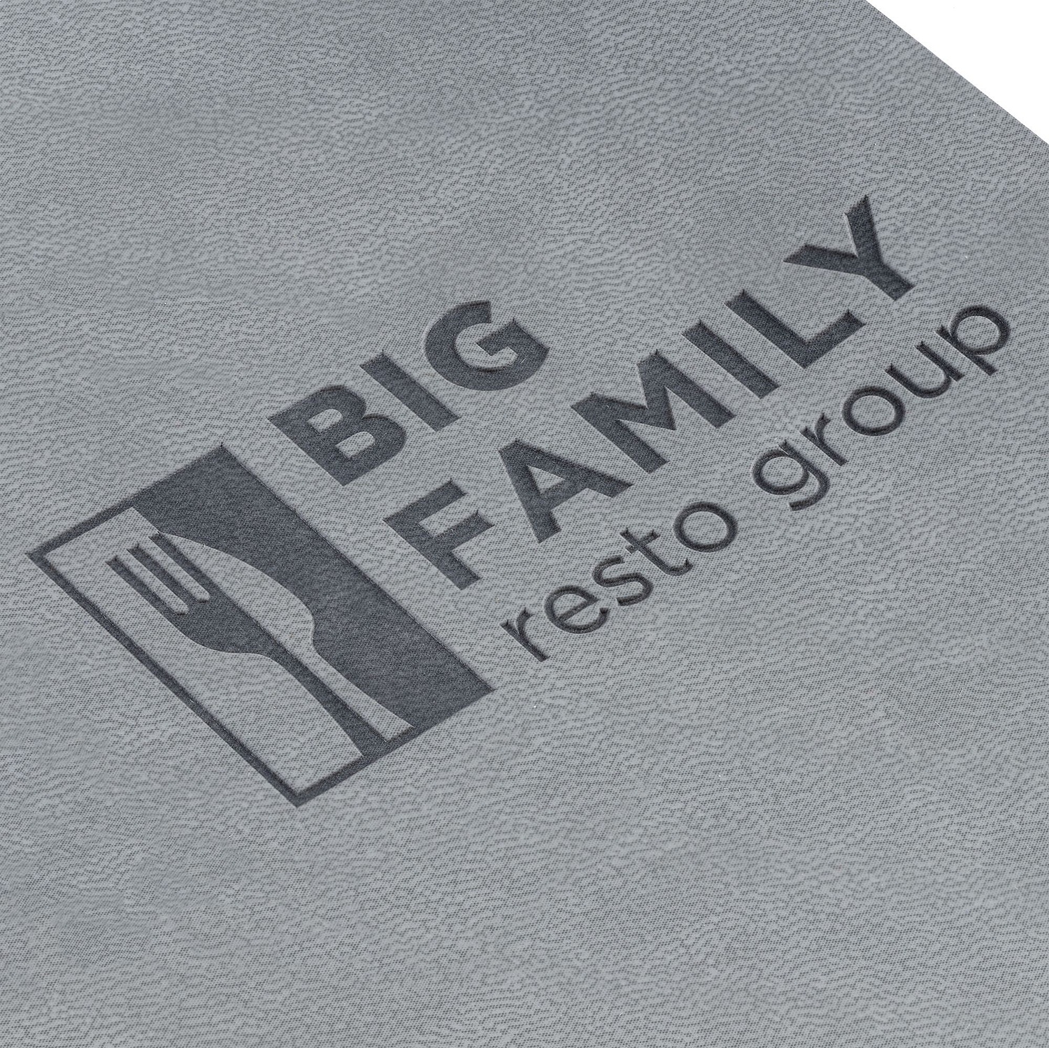 Ежедневник Flat, недатированный, серый с логотипом