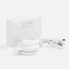 Складная станция беспроводной зарядки Fleximo, белая с логотипом