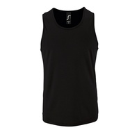 Майка мужская Sporty TT Men, черная с логотипом