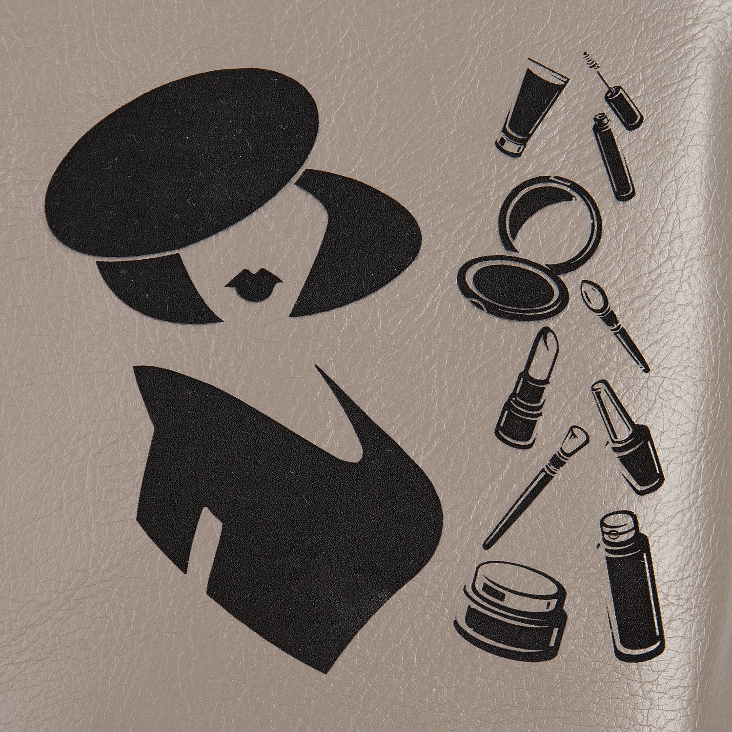 Дорожная косметичка Cubo, серая с логотипом