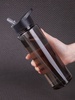 Бутылка для воды Holo, черная с логотипом