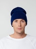 Шапка Tube Top, темно-синяя (сапфир) с логотипом