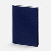 Ежедневник Nebraska Flex, недатированный, синий с серебром с логотипом