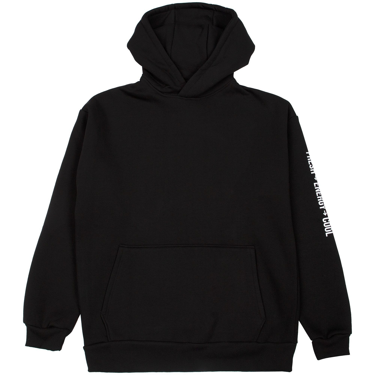 Худи унисекс оверсайз Full Swing, черное с логотипом