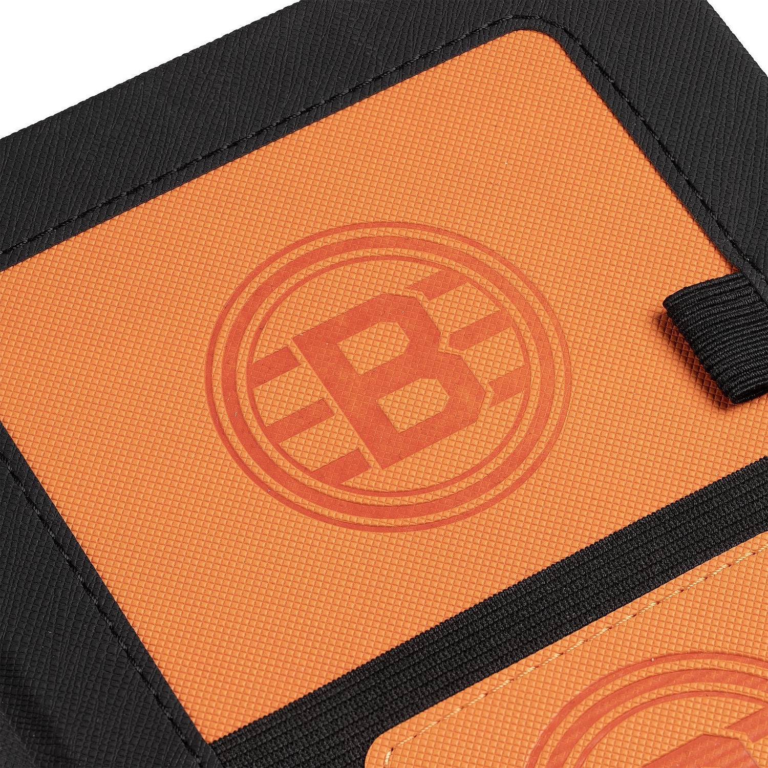 Ежедневник Mobile на заказ, недатированный, черно-оранжевый с логотипом