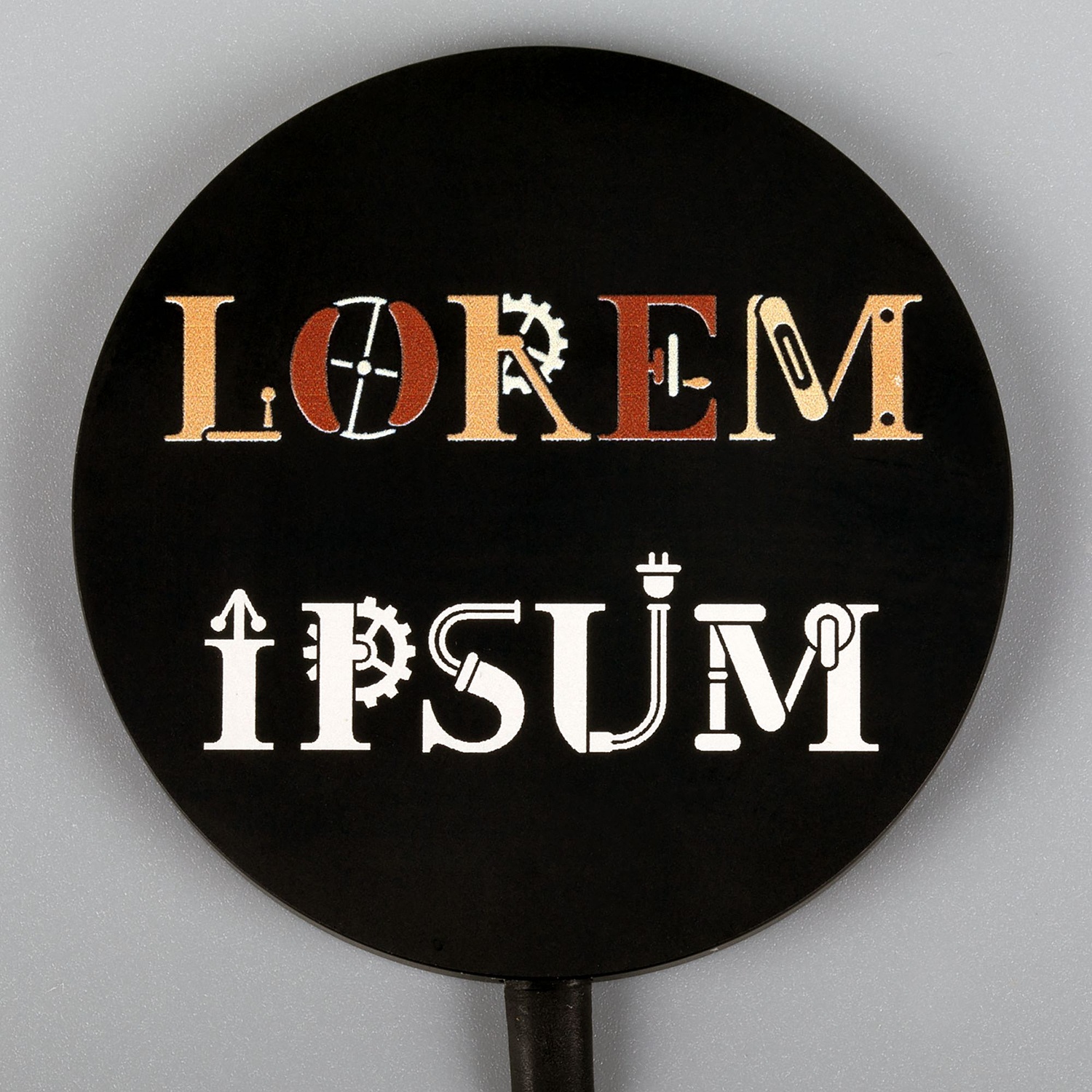 Магнитное зарядное устройство Cooper Rond, 15 Вт, черное с логотипом