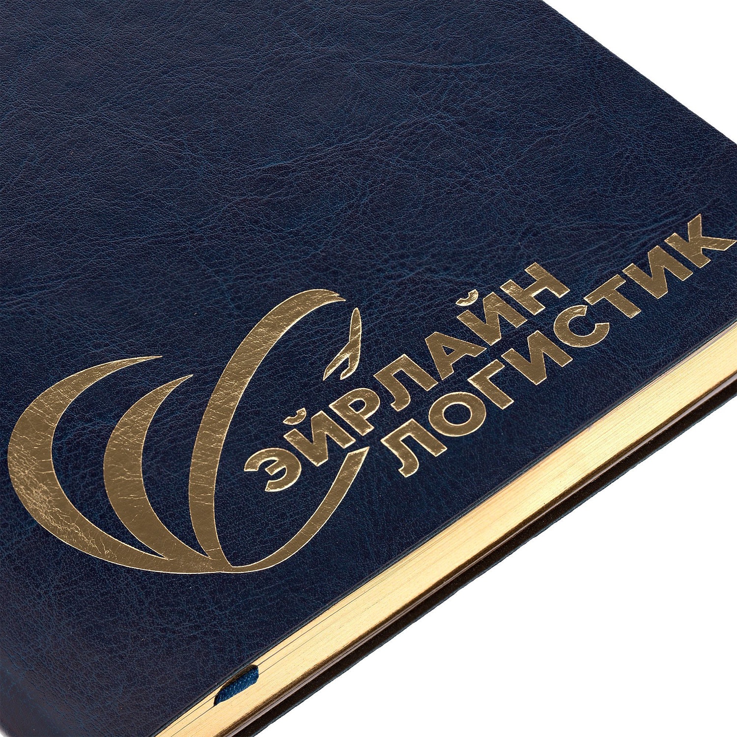 Ежедневник Nebraska Flex, недатированный, синий с серебром с логотипом