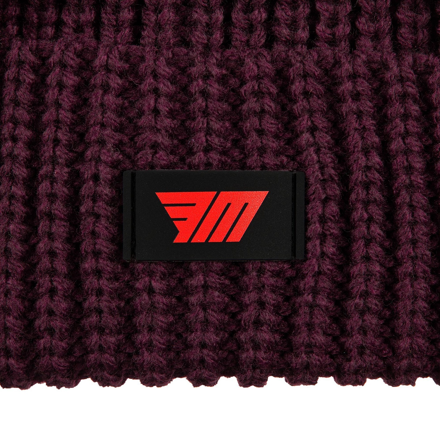 Шапка Nordkyn, бордовая с логотипом