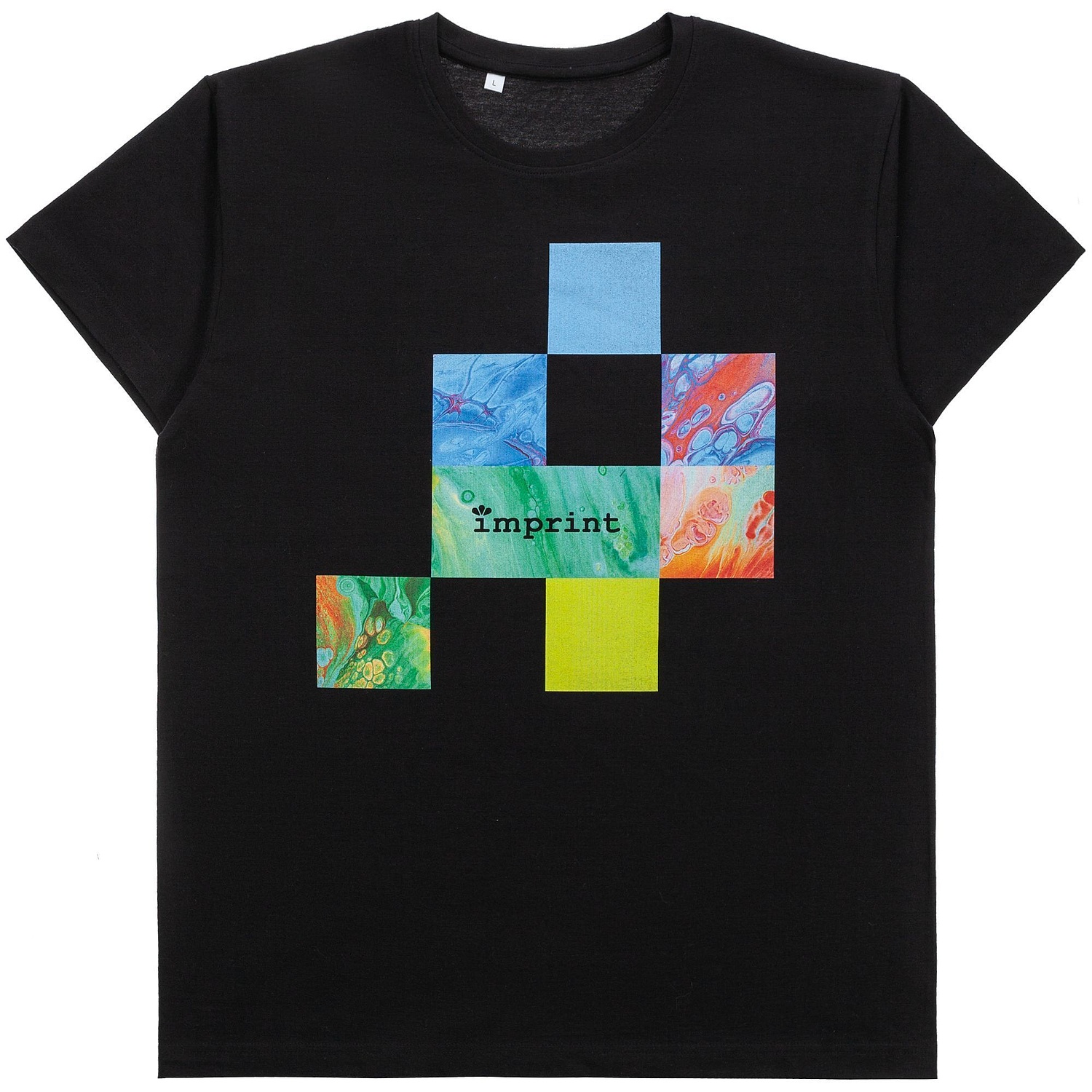 Футболка унисекс T-Bolka 180, черная с логотипом