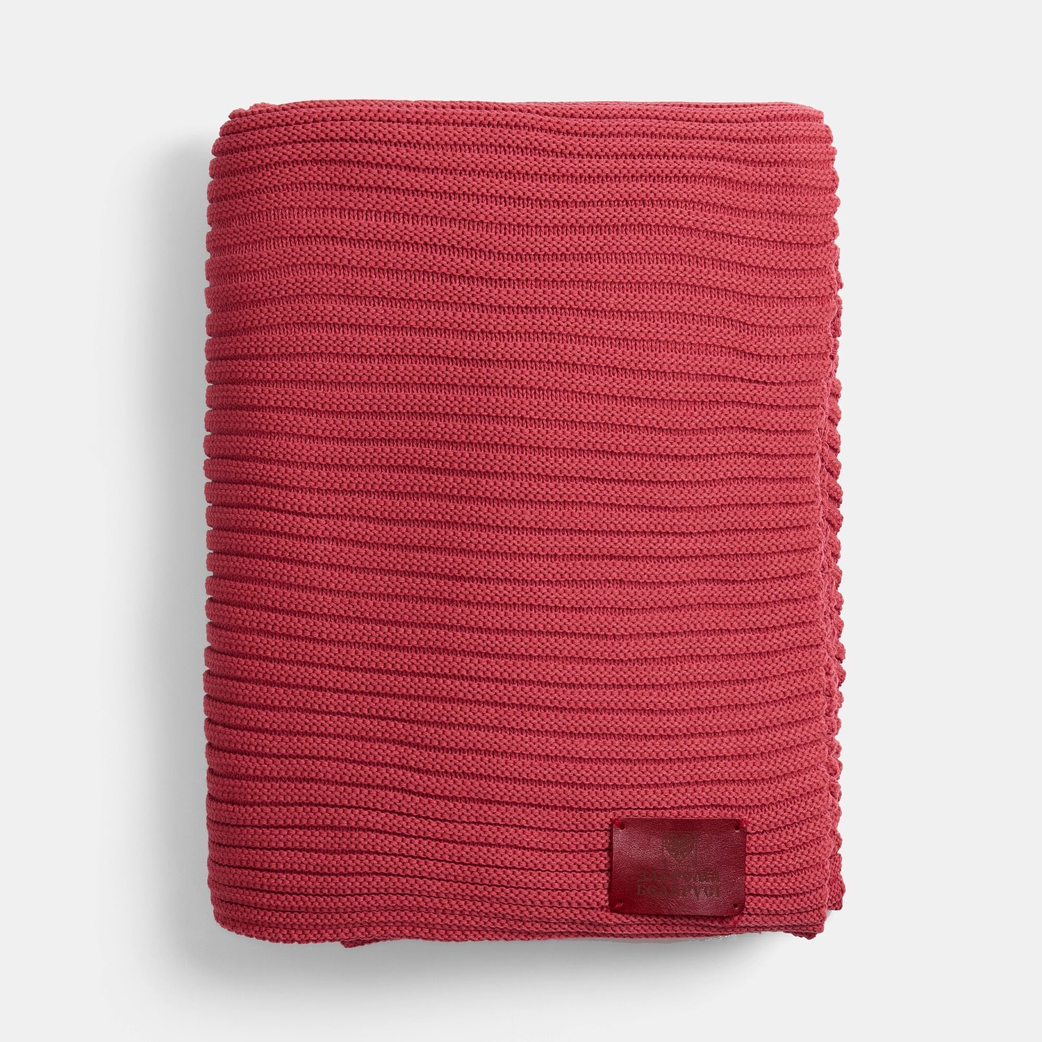 Лейбл кожаный Beta, XL, красный с логотипом