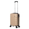 Чемодан Fattore S, бежевый с логотипом