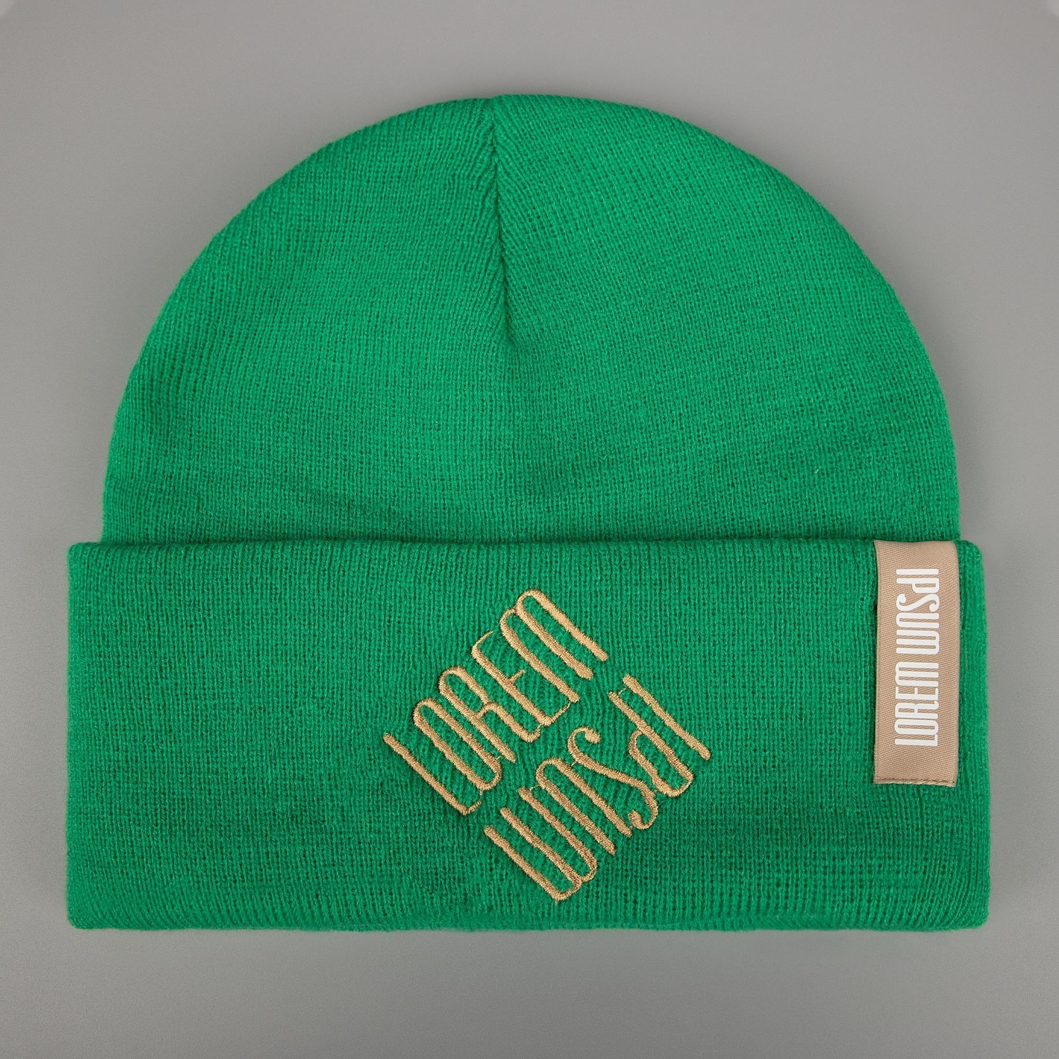 Шапка Urban Flow, зеленая с логотипом